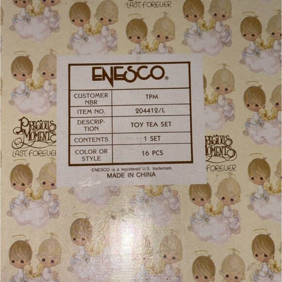 Precious Moments Toy China Tea Set 1985 Clown #204412-Missing 1 Cup - Picture 4 of 11